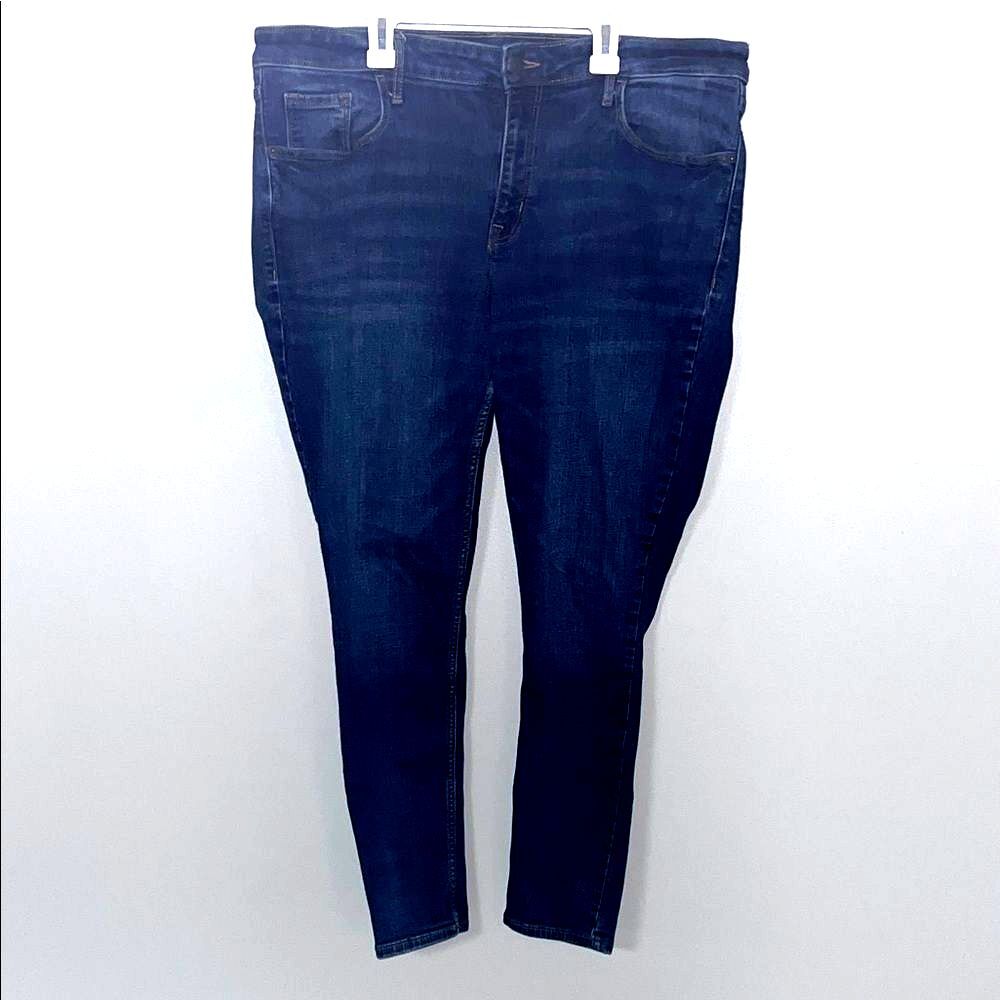 Mid-Rise Sz 16 Rockstar Super Skinny Stretch Women’s Denim, Old Navy #indie